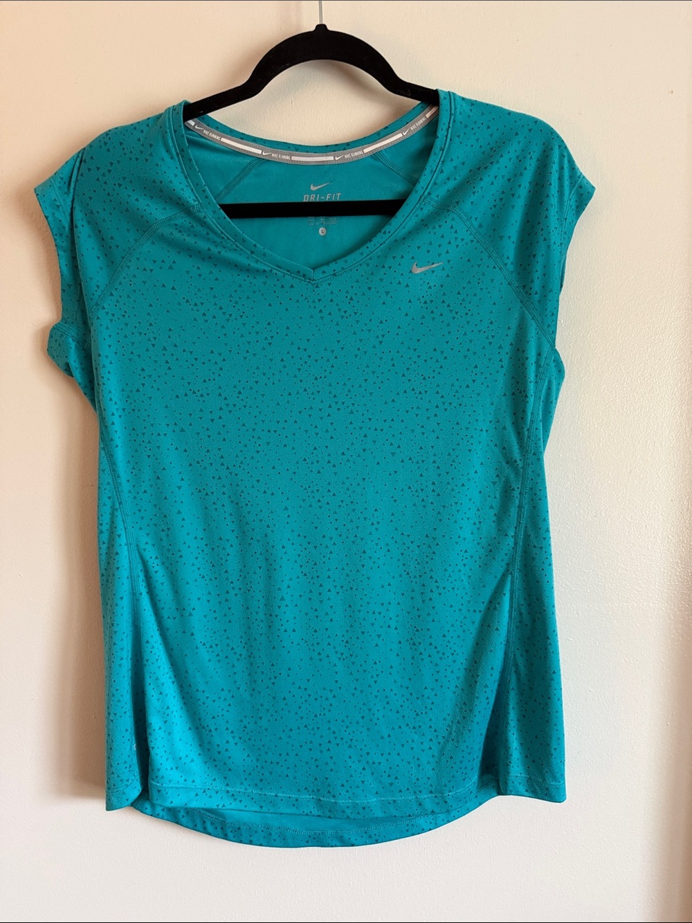 Nike Teal Dri-FIT Short Sleeve Women's Athletic Top size L